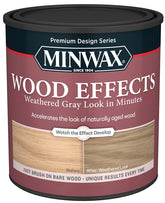 Minwax Design Series 402140000 Wood Effects Stain, Weathered Gray, 1 qt